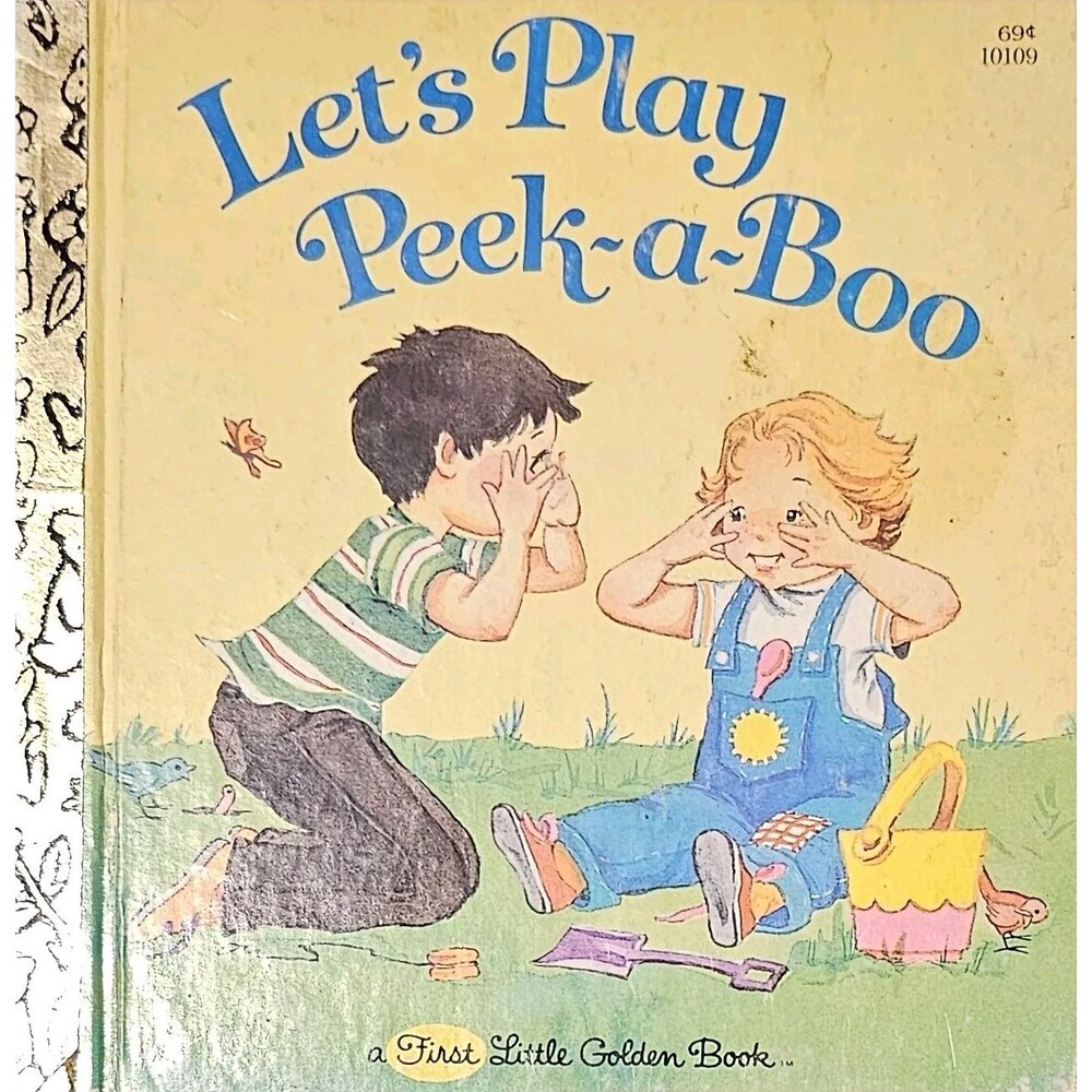 VINTAGE 1981 Let’s Play Peek-A-Boo A First Little Golden Book 10109